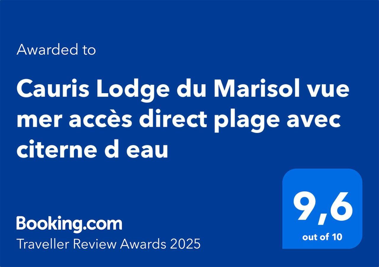 Cauris Lodge Du Marisol Vue Mer Acces Direct Plage Avec Citerne D Eau Le Gosier  Eksteriør billede